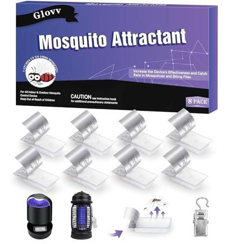 Image of 8 Pack Mosquito Attractant Bait Refill, Mosquito Bait Lure for Bug Zapper & Fly Traps, Compatible with All Flying Insect Mosquitoes Trap