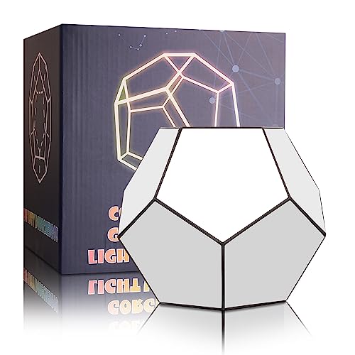 E.P.Light Infinity Twelvedal Game Light,Cool RGBW Led Desk Lamp Light for Bedroom Game Room Decor,USB Color Mood Changing Ambient Night Lighting lamp for Adult Kids