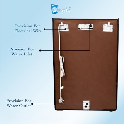 Image of Classic Top Load Washing Machine Cover Suitable For LG 7 Kg, 7.2 Kg, 7.5 Kg, 8 Kg, Waterproof & Dustproof (56cmsX56cmsX88cms, Brown)