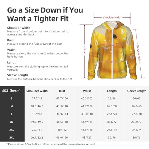 UPF 50+ Sun Protection Hoodie Long Sleeve Milk Duck Yellow Sun Shirt Rash Guard Fishing Shirts for Men2