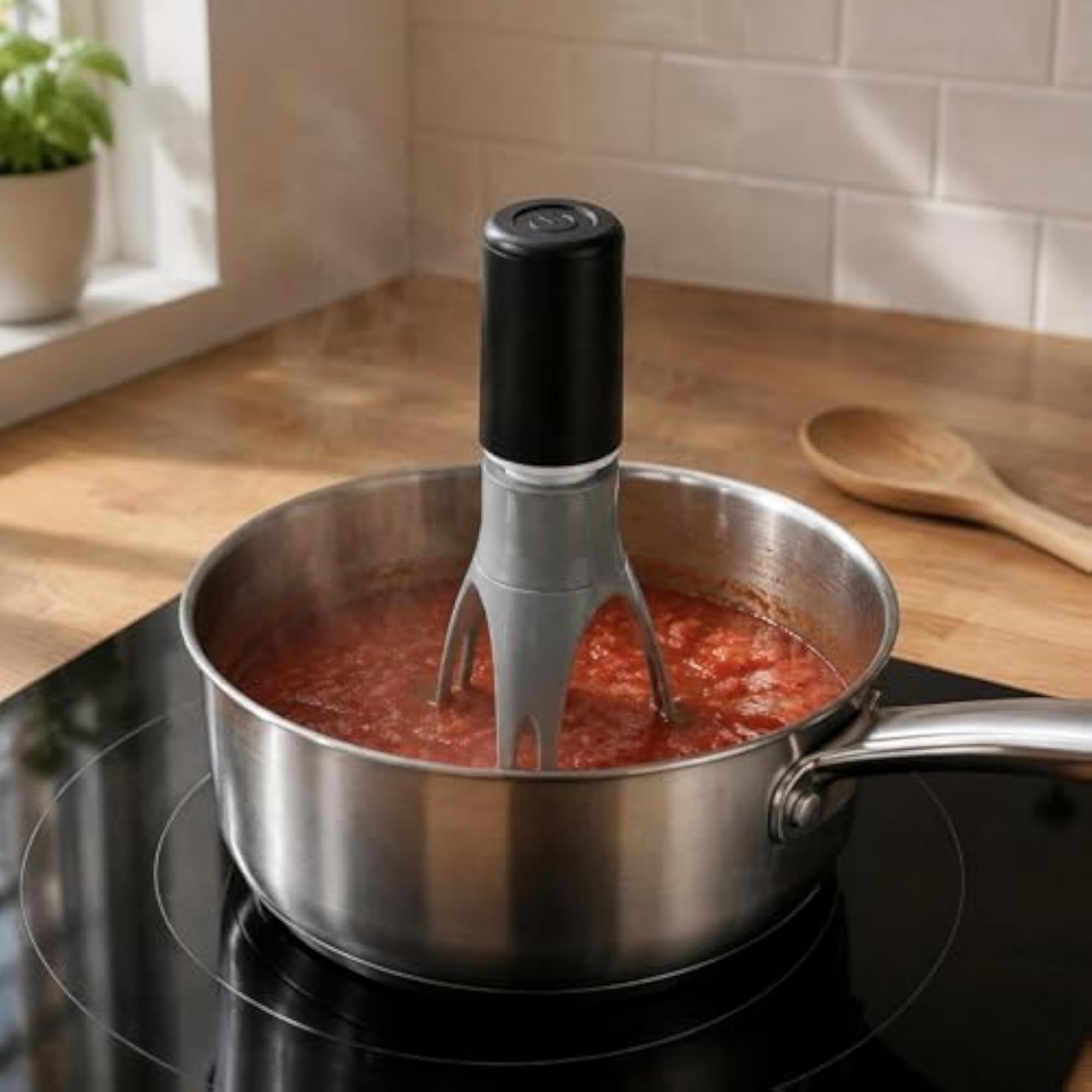 Automatic Stirrer Pan Tool for Cooking, Time-Saving Kitchen Gadget