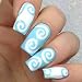 Original Swirls Nail Vinyls By Twinkled T - 1 Sheet of 48 Swirls