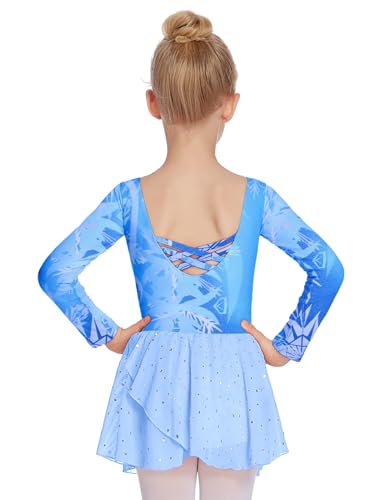 Image of Arshiner Kids Girls Classic Long Sleeve Leotard Dance Ballet Dress