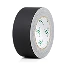 BOMEI PACK Black Gaffer Tape, Matte Finished, 2 Inch x 30 Yards, 1 Roll
