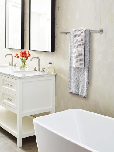Image of Amerock Arrondi 24 inch Stainless Steel Towel Bar