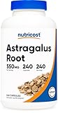 Nutricost Astragalus Capsules 550mg, 240 Vegetarian Capsules - Non-GMO and Gluten Free