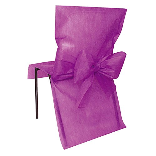 Santex 2931 Housse de Chaise avec Noeud Prune