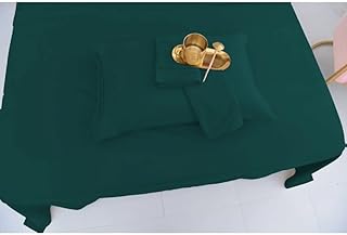 TRP 4 Piece Graceful Soft Luxurious Rayon Bamboo Sheets California King Size | Modern Super Classic Smooth Perfect for Everyday Use | Aesthetic Bedding Wrinkle Free Durable Subtle Style Dark Greenish