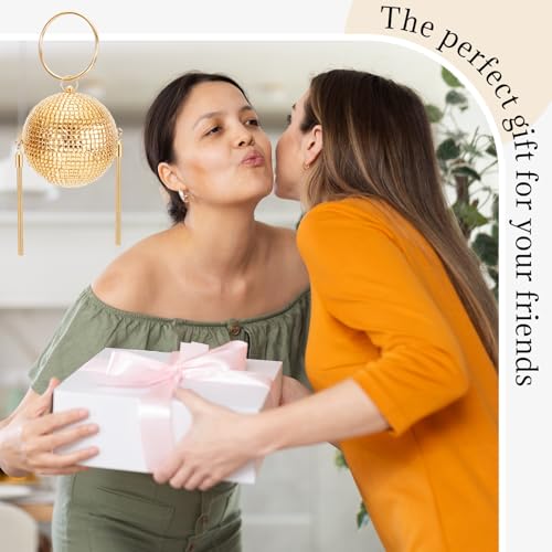 Image of Dansydaisy Women Disco Ball Purses Crystal Purses Rhinestone Party Evening Clutch Handbag New Year Bingo Night Party Gift
