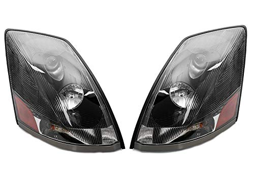 Apa Replacement Black Headlight And Fog Lamp With Bulb For 2004-2017 04-17 Vn Vnm Vnl Set Of 4 Passenger Right Rh And Driver Left Lh Side #TOP1