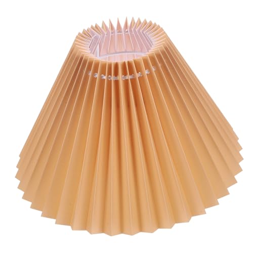 Pantalla plisada para lámpara de noche POPETPOP, decoración textil para el dormitorio
