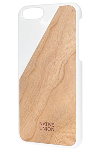 Native Union Clic Wooden Case for iPhone 6/6S - Handcrafted Real Wood Protective Slim Case Cover (White)