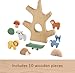 Fisher-Price Stacking Toy Wooden Balance Tree, 10 Wood Pieces for Developmental Play for Preschool Kids Ages 3+ Years