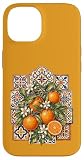 Carcasa para iPhone 14 Valencia Naranjas Azulejos Andaluces Mediterráneo Costa