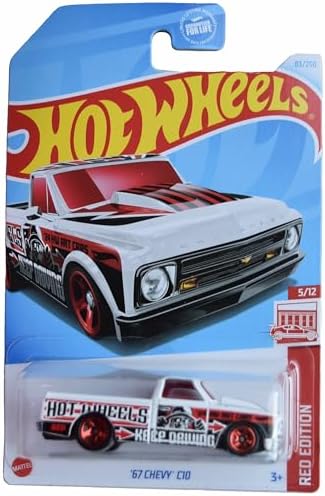 Matchbox Hot Wheels '67 Chevy C10, Vermelho, Caminhão, Carro, 30782, 83/250, 3/12