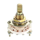 uxcell 2P4T 2 Pole 4 Position Selectable Single Deck Band Channel Rotary Switch Selector 10Pin