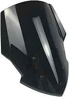 Vista 3 de Parabrisas MT07 FZ07 para Yamaha MT FZ 07 2018 2019 2020 Parabrisas Flyscreen deflector de viento, visera, accesorios de motocicleta (ahumado oscuro)