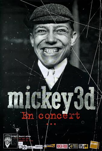Poster Mickey 3D En Concert 2002 grand format avec impression haute définition