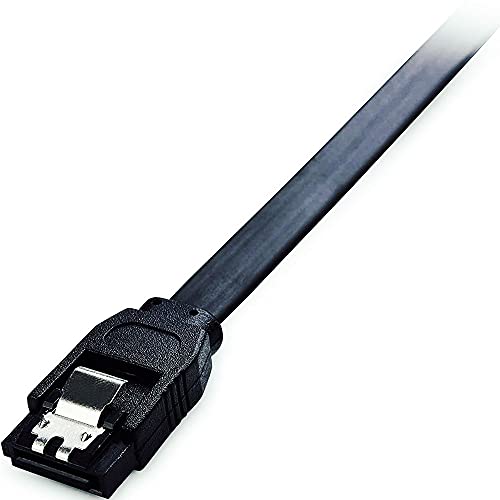 Cable SATA III 6 Gbps 3 piezas 18 pulgadas ángulo 90° negro miniatura 6