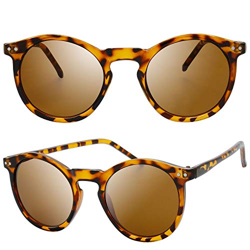 Polarized Sunglasses for Women Vintage Retro Round Lens - Pillow Box Package2