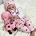 ZIYIUI 23" Full Body Silicone Vinyl Reborn Doll Lifelike Anatomically Correct Baby Girl Doll