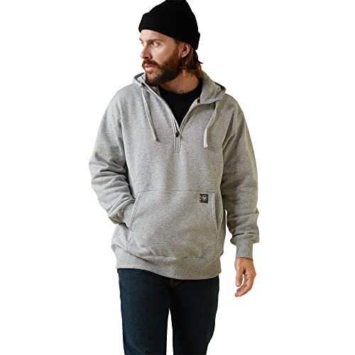 Image of ARIAT Men's Rebar Workman 1 /4 Zip Hoodie