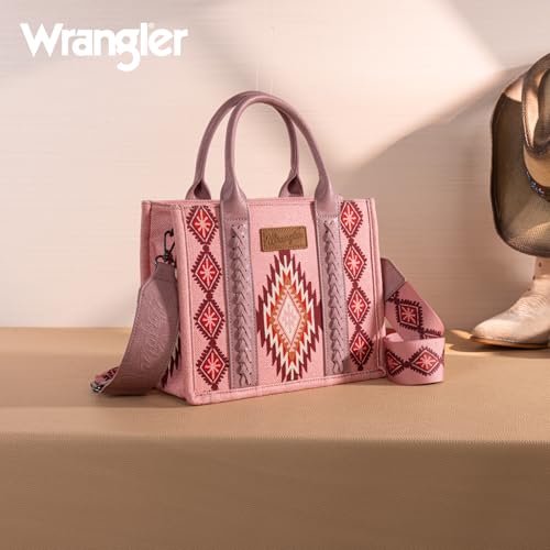 Image of Montana West X Wrangler Tote Bag for Women Boho Aztec Shoulder Purse Top Handle Satchel Handbag