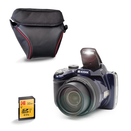 KODAK Pixpro Astro Zoom AZ528 - Cámara digital Bridge, Zoom X52, gran angular de 24 mm, 16 megapíxeles CMOS, LCD 3, Wi-FI, ráfaga de 6 i/s, control inalámbrico