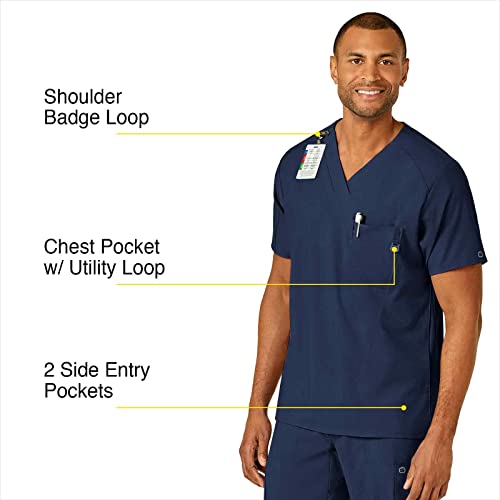 WonderWink Men's V-Neck Performance Scrub Top #TOP28