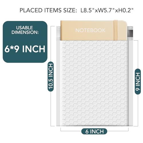 Image of Metronic Bubble Mailers 6x10 Inch 25 Pack Self-Seal Padded Envelopes White | Usable Size 6x9 inch Cushioning Bubble Bags, Bubble Envelopes Bulk for Gifts Packaging, Shipping, Mailing for Small Business #0