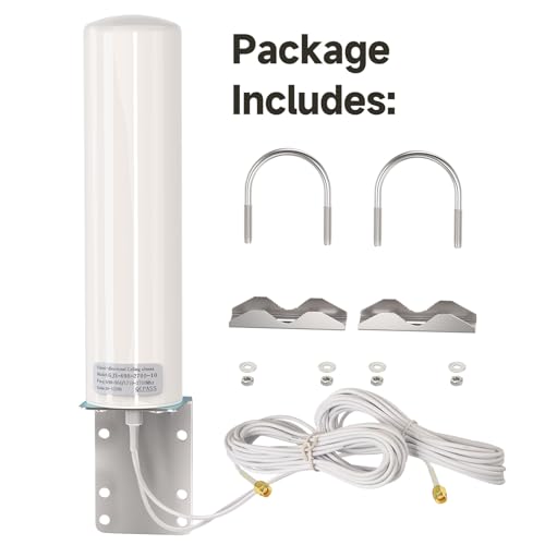 Antenne 4G extérieure solution coupures internet double connecteur SMA 5m - 5