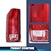 PIT66 Tail Lights Compatible With Ford F150 Bronco 1990-1996 /Fit F250 F350 1990-1997 Tail Lamp Rear Tail Lights Assembly Left Driver And Right Passenger Side Luz Trasera