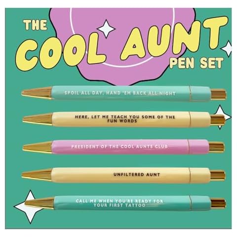 Jxueych Cool Aunt Funny Pens Cover