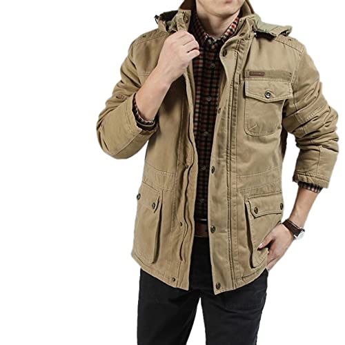 OXITA Work Jacket Self Defense Protection Against Sword Clothing Anti Cut Stab resistant Cut Proof jacket civil using bodyguard knife proof Coat (Color : Khaki, Size : XL)