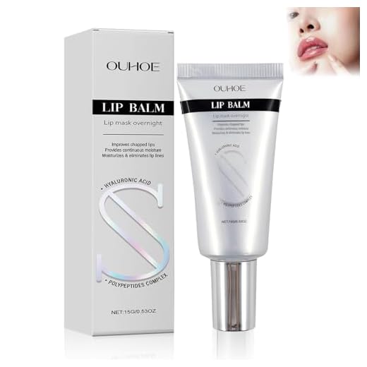 Balsamo Labial Acido Hialuronico, Labios Lip Mask Bálsamo Labial con Ácido Hialurónico, Voluminizador Labios, Reparador labial Protege y Repara Los labios