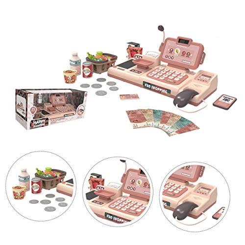 jojofuny 1 Conjunto Caixa Registradora De Brinquedo Infantil Caixa Registradora De Brinquedo Caixa R