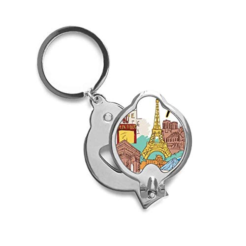 Coupe-ongles Tour Eiffel aquarelle pour manucure voyage et soin des mains