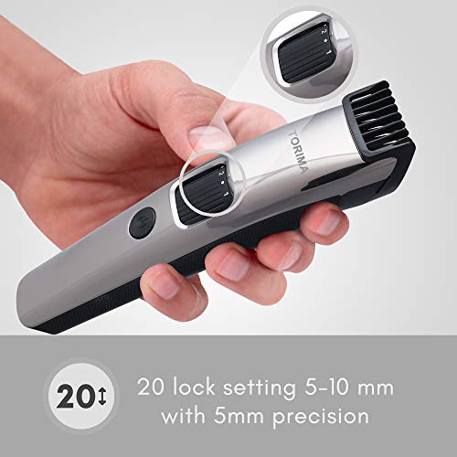 Image of Torima trimmer men PR-2632 beard trimmer for men the ultimate trimmer for man with type C fast charging 100 Min Run Time with 20 settings mens trimmer, Corded Electric