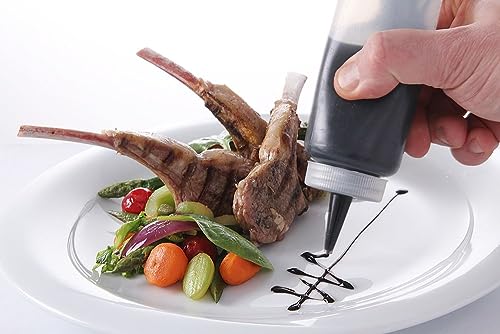 HENDI Spenderflasche, Stückzahl: 1, Easy Squeeze, für Saucen, Squeeze Flasche, Quetschflasche, Dosierflasche, 700ml, ø70x(H)240mm, Polyethylen, Polypropylen Kappe, Transparent (Packung mit 5)