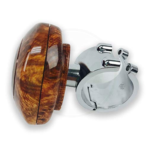 Gg Grand General 80102 Brown Wood Plastic Steering Wheel Spinner Knob, Glossy Brown #TOP2
