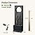 Dalxo 40-Inch Modern Outdoor Water Fountain, Large Floor Standing Resin Outdoor Fountain with LED Lights, Waterfall Feature and Home Art Decor for Garden, Patio, Porch, Deck, Backyard in Gray