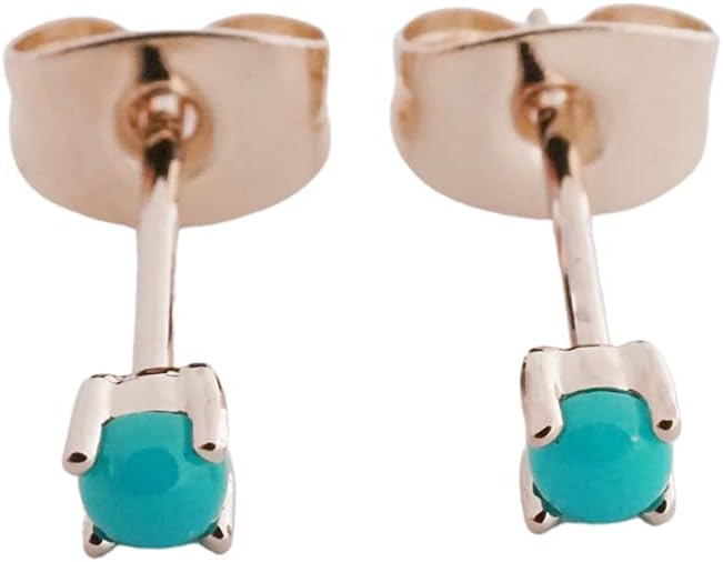 HONEYCAT Tiny Birthstone Stud Earrings (Natural Stones) in Gold, Rose Gold, or Silver | Minimalist, Delicate Jewelry