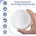 uxcell 3 Pcs T Shaped Silicone Plug, Dia 87 mm/3.43 Inch Elastic Waterproof Silicone Plug Reusable Bottle Stopper Sealing Round Hole Plug for Pipes Equipment, White
