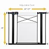 Safety 1st Adjustable Baby Gate for Doorways, Modern Farmhouse Style Gates for Pets, Toddlers, Babies, Children, White and Black