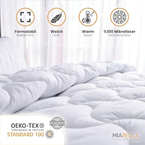 Edredón de microfibra de 300 g/m² transpirable para cama de 135x200 cm 6
