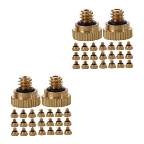 KONTONTY Buse De Brumisation En Laiton 60X0.3Mm Avec Joint Torique Étanche Auto-Obturant Pour Brumisateurs Extérieurs Terrasse Refroidissement Jardin
