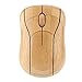ZASCHMOY Umweltfreundliche 2,4 -GHz -Bambus drahtlose Optische Maus mit Ruhigem klick und Ergonomischem Design f&uuml;r PC Laptop Computer Nat&uuml;rliches Holz Finish Kompatibel mit Systemen