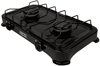 Aksi Estufa De Mesa 2 Quemadores Negro