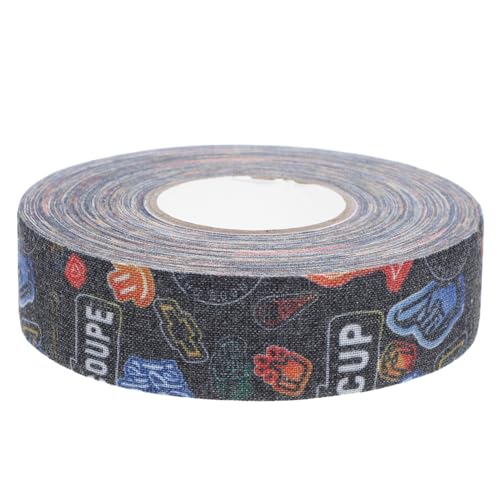 Happyyami 1Roll Hockey Tape Cold Resistant Adhesive Sports Tape for Hockey Rackets Non Skid Grip Comfortable Handling Sweat Absorbing for Hockey Practice