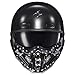 ScorpionEXO Covert X Optional Replacement DOT Approved Chin Cover for Covert X Helmets Mask Bandana (Gloss Black)